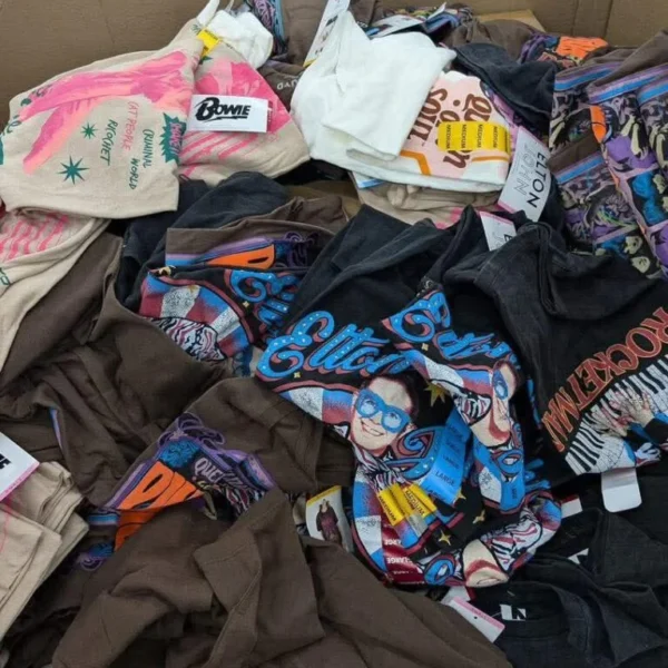 BAND TEES PALLET — ROCK, RAP, METAL & POP ICONS